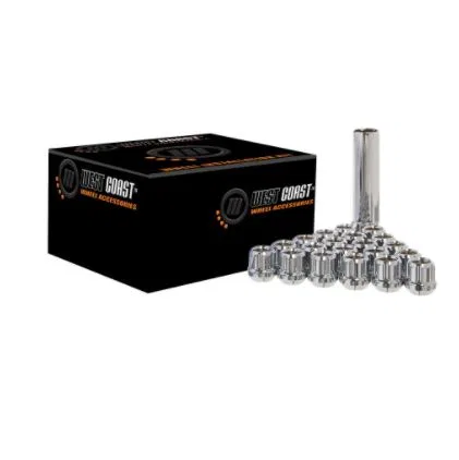 W5596STO – WC WHEEL ACC Wheel Installation Kit, 5 Lug Kit 9/16 Inch x 18 Thread Size Spline Drive 60 Degree Conical A...